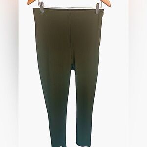 Zara ribbed olive green dress leggings